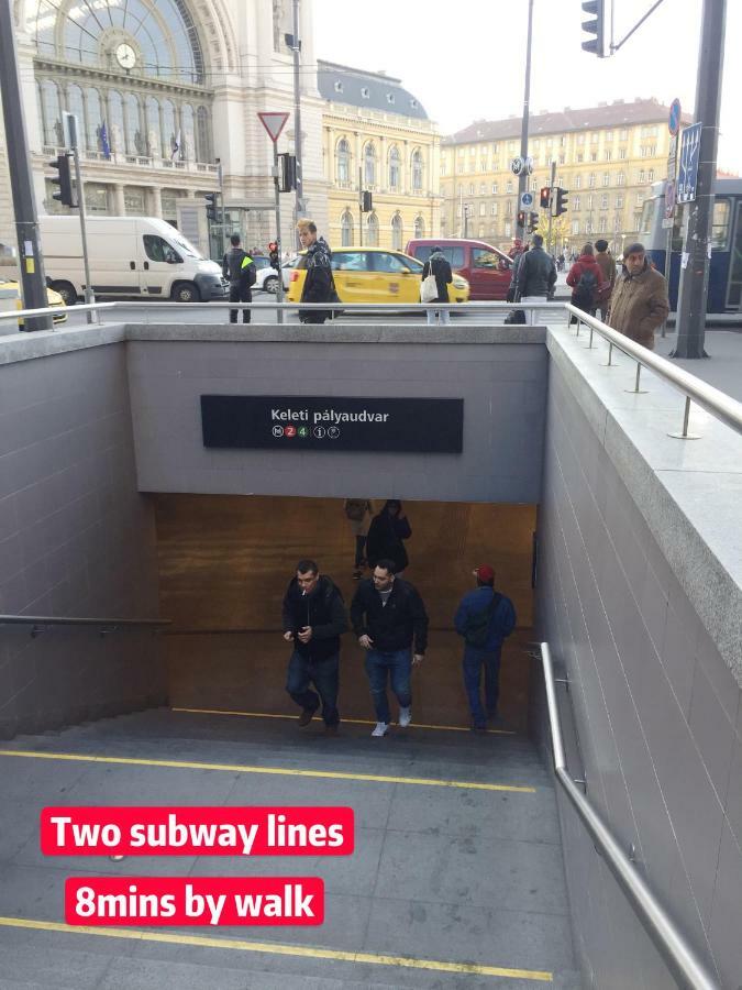 No. 11 Apartment With 2 Bathrooms Next To Railway Station Budapesta Exterior foto